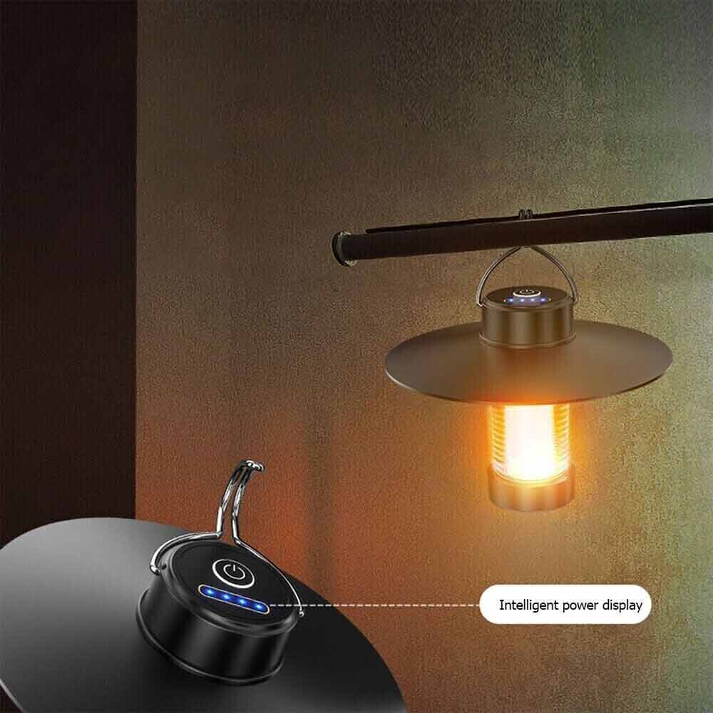 LED Light Lamp Lantern Camping Hiking Outdoor USB Power Lights W/ Stand