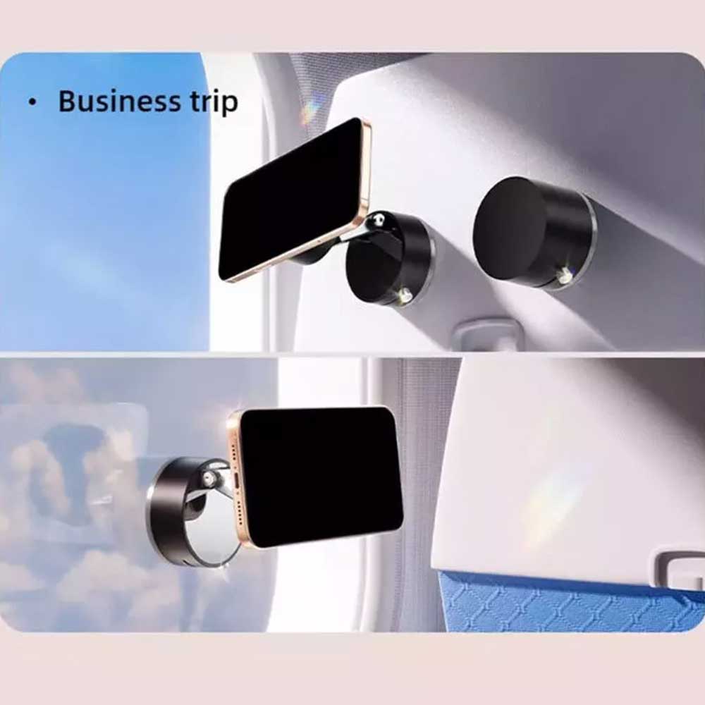 Magnetic Car Phone Holder - Vacuum Suction Cup, 360° Rotation, Strong Hold for Dashboard/Windshield
