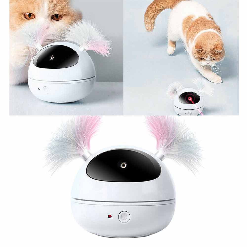 Automatic Laser Cat Toy Interactive Smart Kitten Laser Toy Battery-Powered