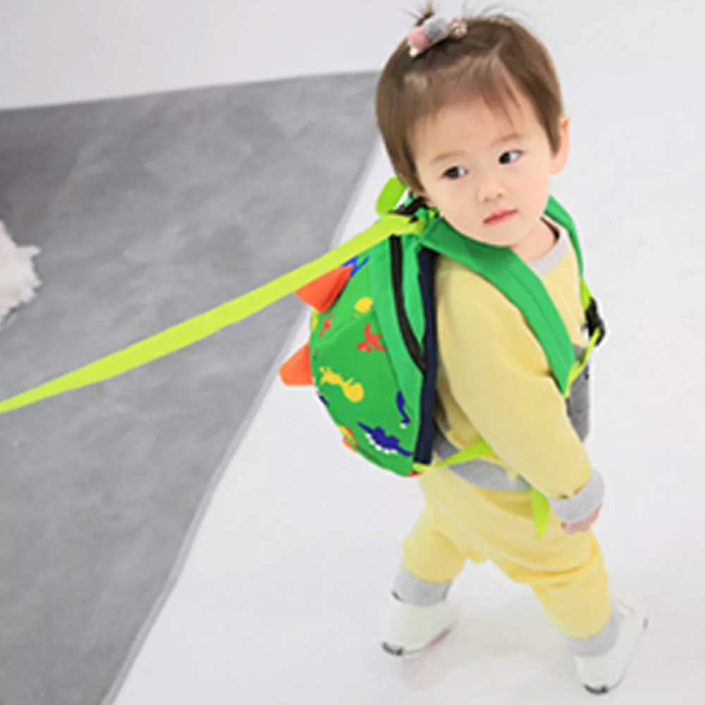 Cartoon Dinosaur Toddler Bag with Strap for kids Safety Harness Backpack Reins