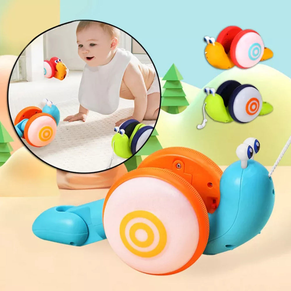 Infant Cartoon Kids Leashing Snails Machine Toy Tethered Automatic Snail Walking