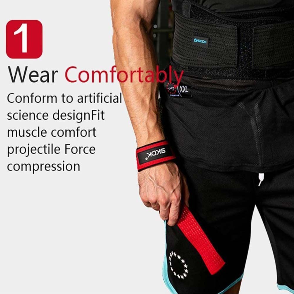 Pair Weight Lifting Grip Belt Anti-Slip Sport Safety Wrist Straps Wrist Support
