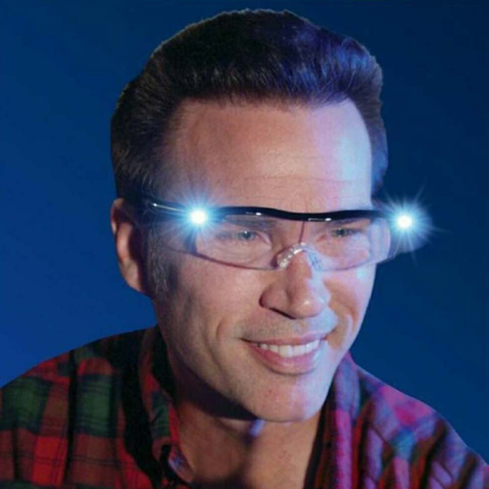Mighty Sight 160% Magnifying Eyewear HD Glasses Unisex With LED Lights Glasses