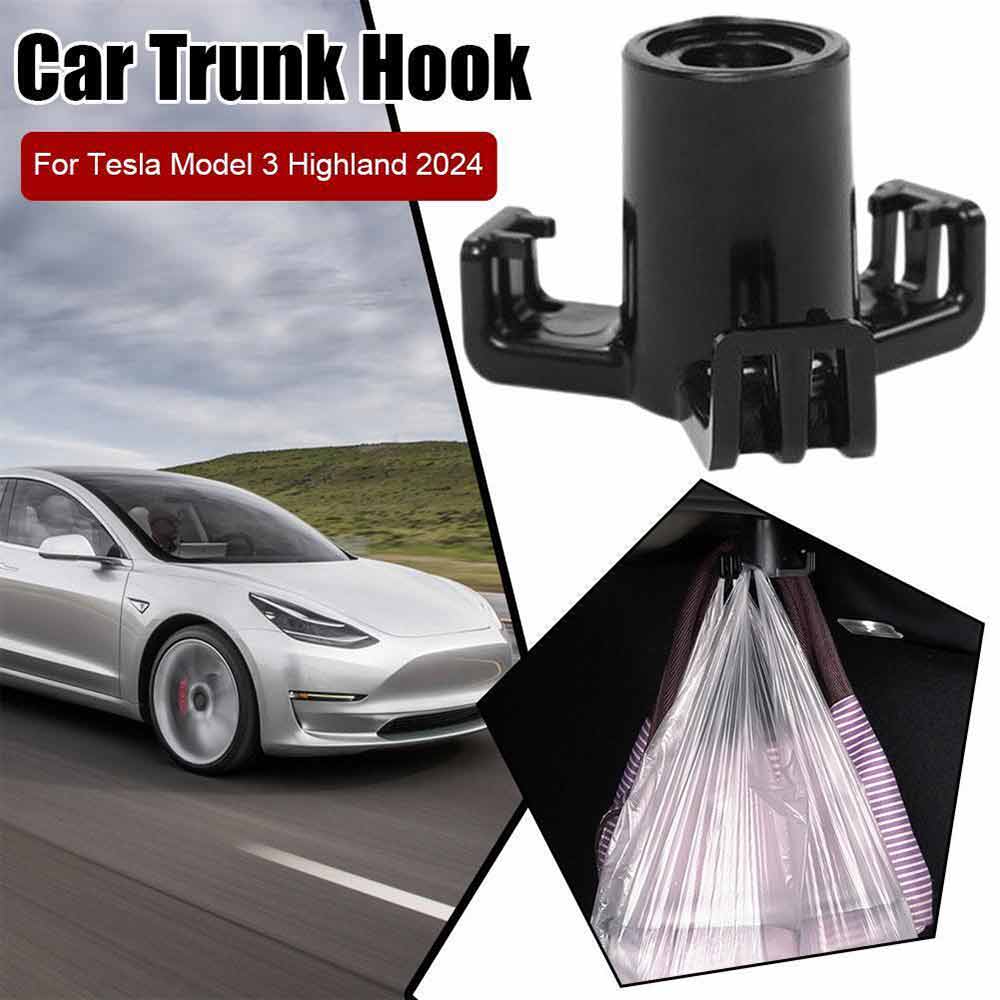Trunk Hook Car Pendant Grocery Bag Hook For Tesla-Model 3/Y Highland 2024 New P7