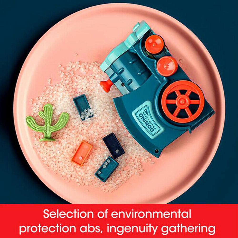 Domino Train Building Blocks Set Stacking Toy Kids Creatives Toys Funny Gift