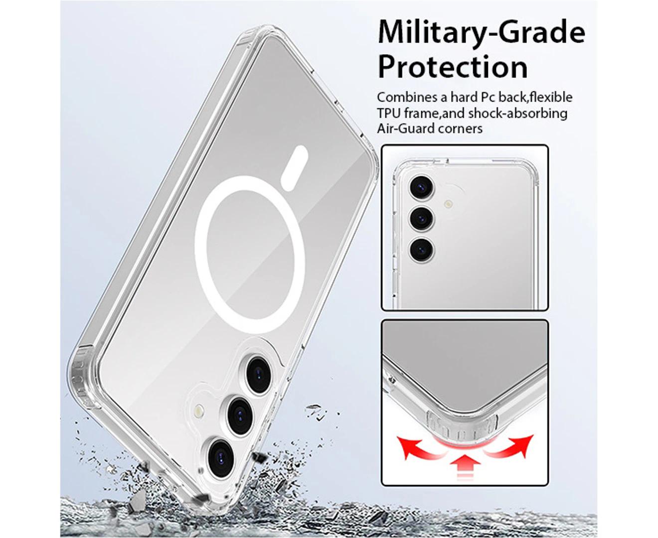 For Galaxy S25 Series Crystal Clear Case Compatible With Magsafe