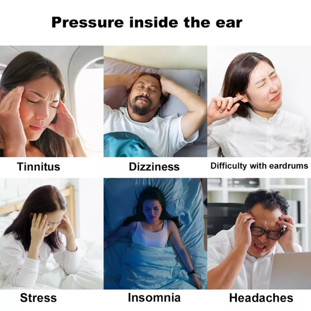 Ear Pressure Relief Device Naturally Reduces Tension and Pressure for Headache