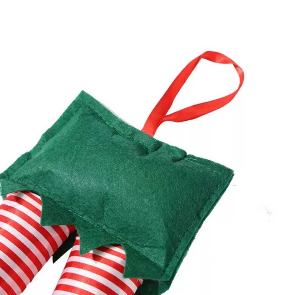 Christmas Auto Truck Santa Elf Legs Car Hanging Decor Stuffed Xmas Ornaments