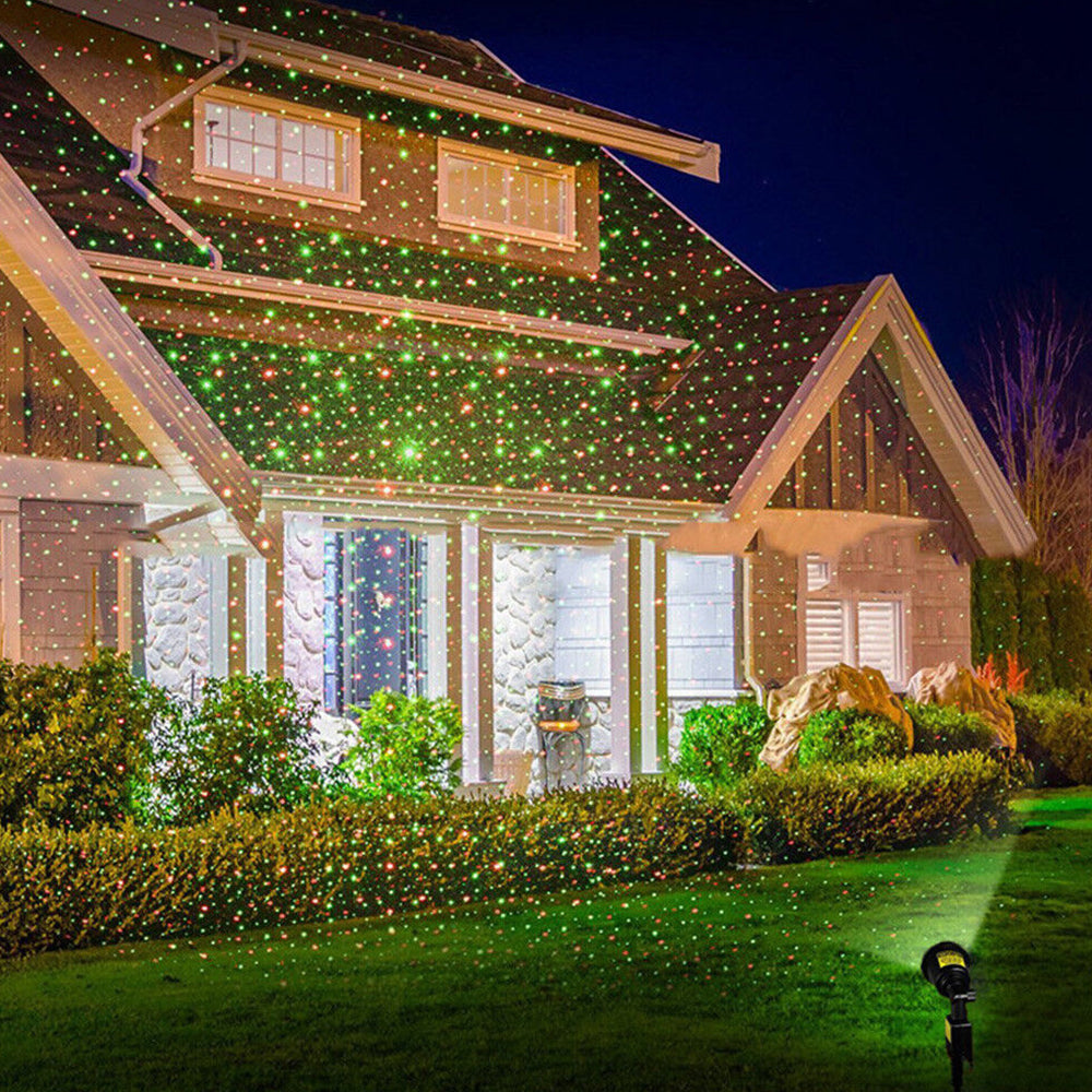 Laser Light Christmas LED Moving Laser Projector Lights Lamp Xmas Party Outdoor