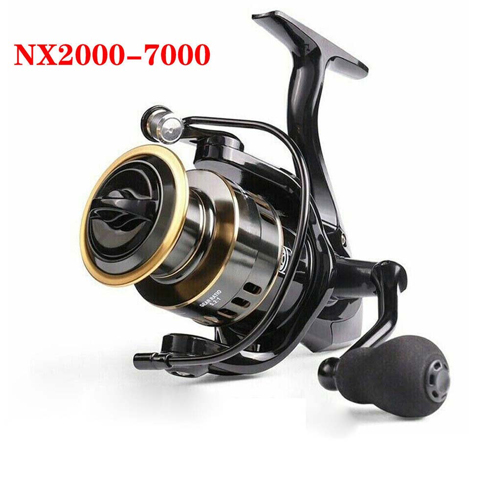 Fishing Reel HE2000-7000 Max Drag 10kg High Speed Metal Spool Spinning Reel