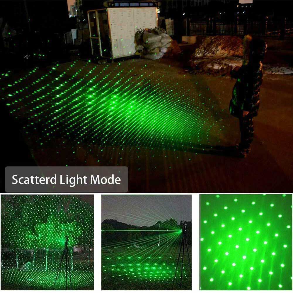 Red Aluminium Strong Green Beam Laser Pointer Pen USB Rechargeable 532nm Lazer