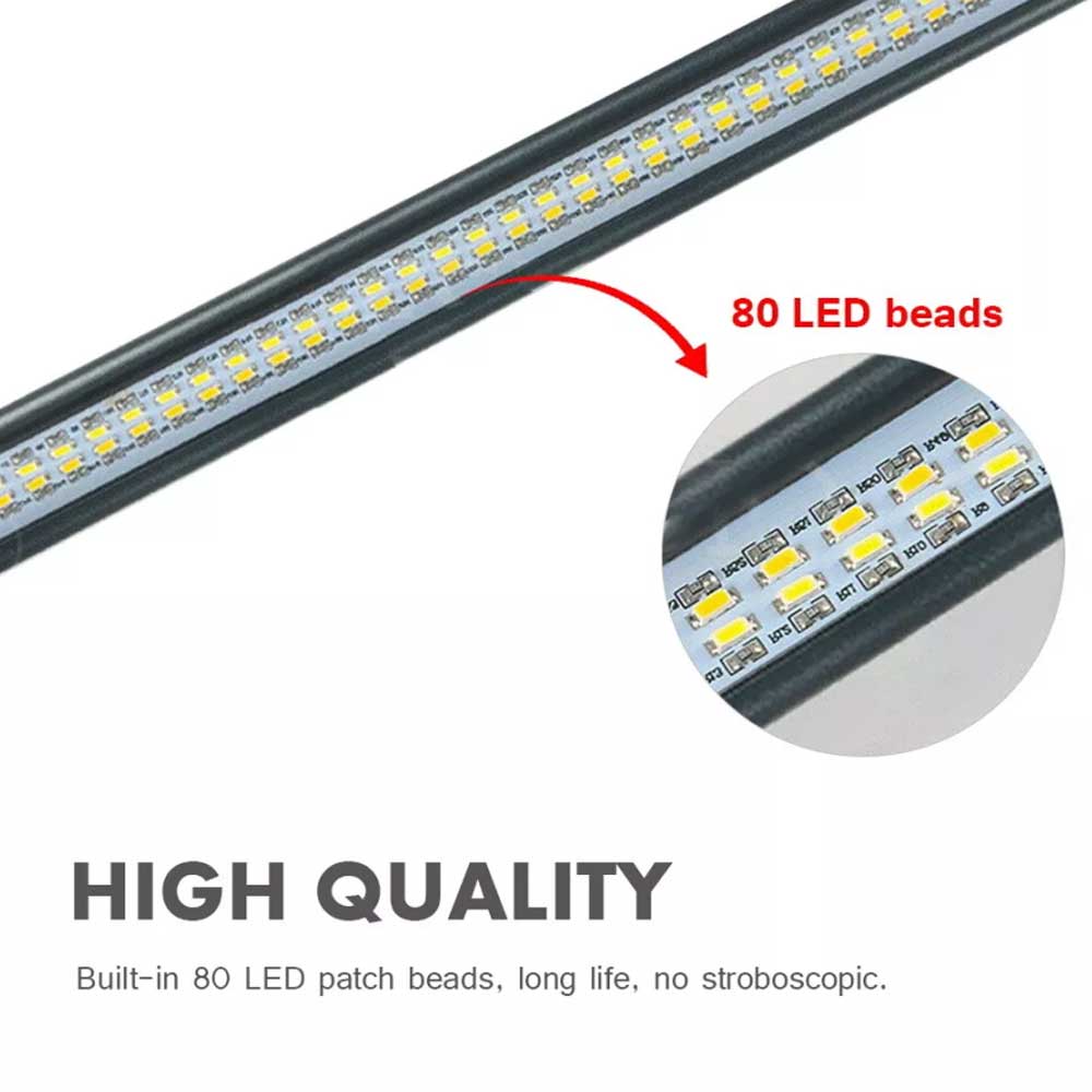 Modern Clip On LED Desk Lamp Eye Care USB Power Dimmable Light Adjustable Clamp