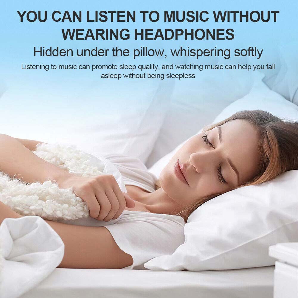 Bone Conduction Pillow Speaker Mini Portable Under Pillow Speakers Travel
