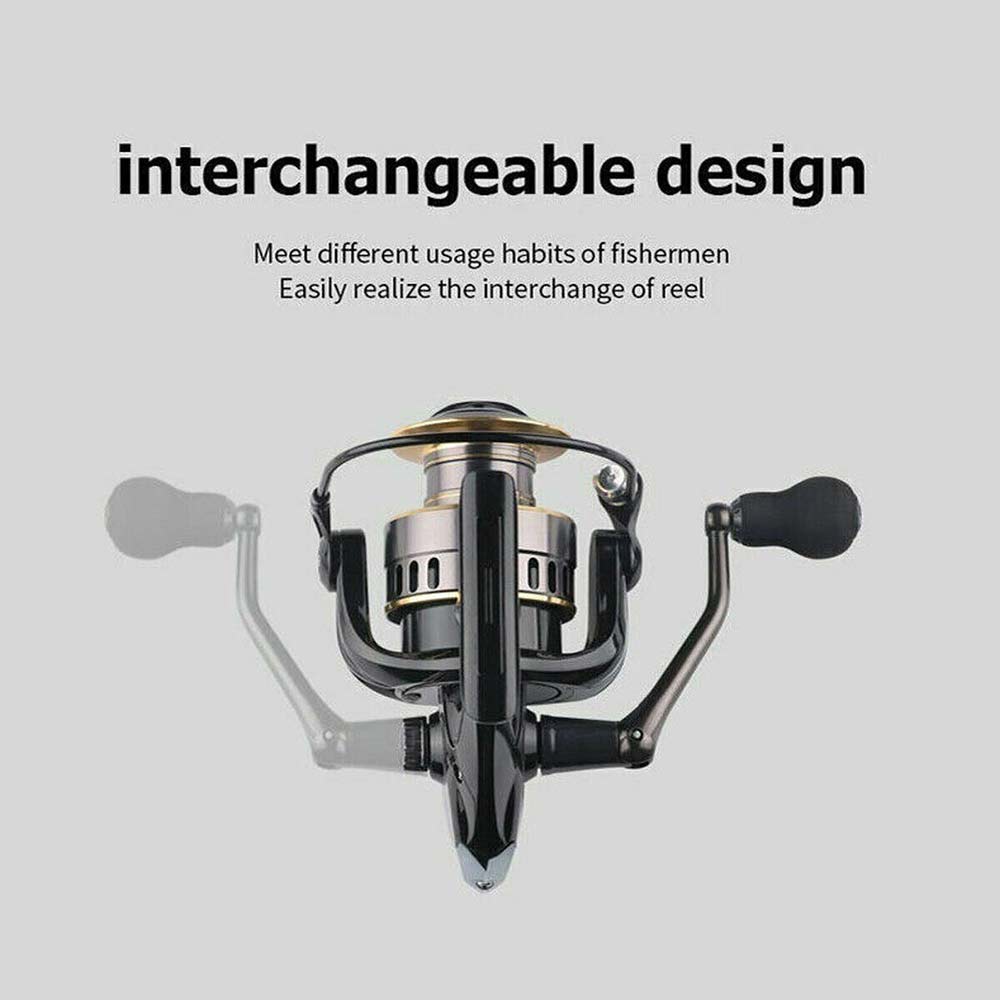 Fishing Reel HE2000-7000 Max Drag 10kg High Speed Metal Spool Spinning Reel