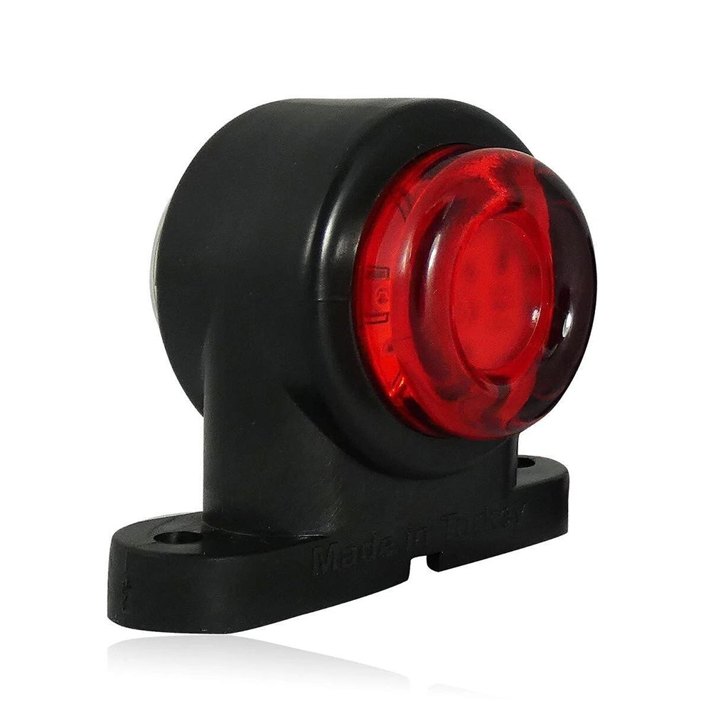 2x Mini Dual Side Rubber Led Marker Lights Trailer Truck Lorry Camper Outline 12-24v