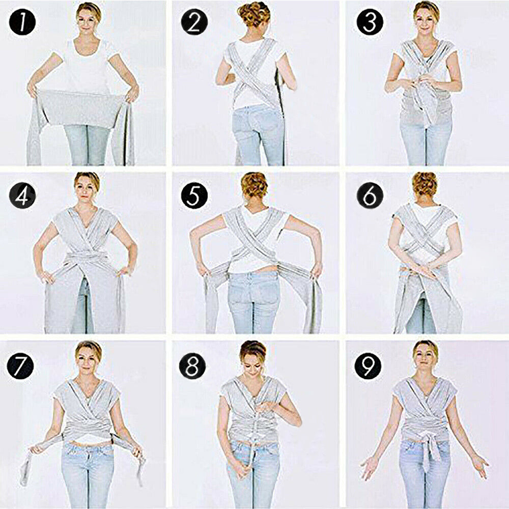 New Baby Sling Adjustable Wrap Carrier Infant Breastfeeding Pouch Newborn