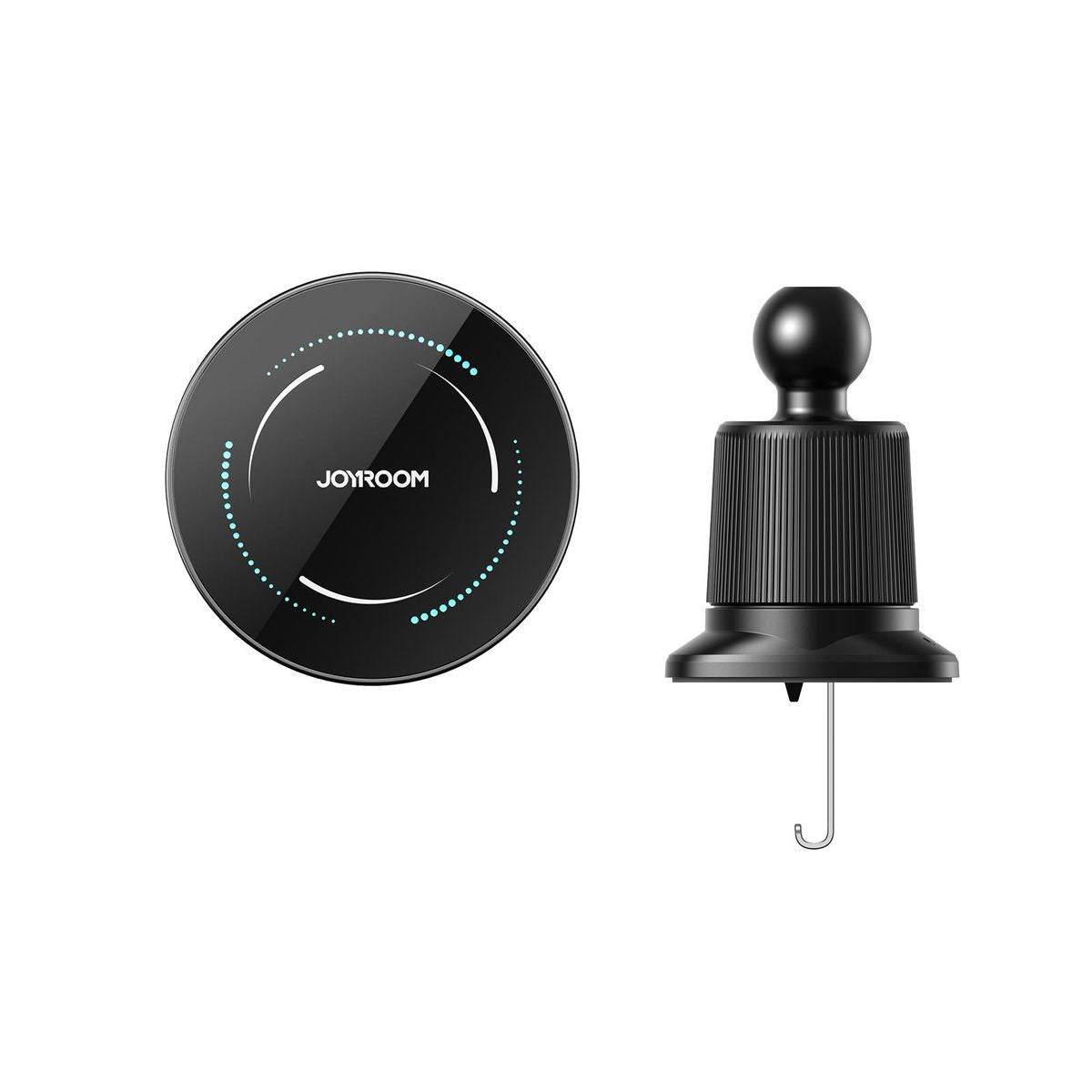 2 in 1 15W Magnetic Wireless Car Charger Mount for Mag-Safe, Air Vent & Dashboard Dual Installation
