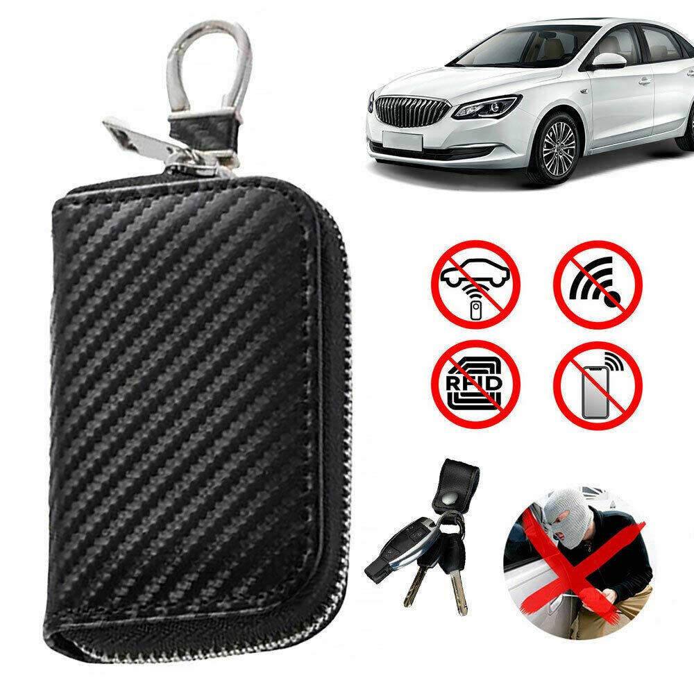 Car Key Signal Blocker Faraday Cage Fob Pouch Keyless RFID Blocking Bag Case