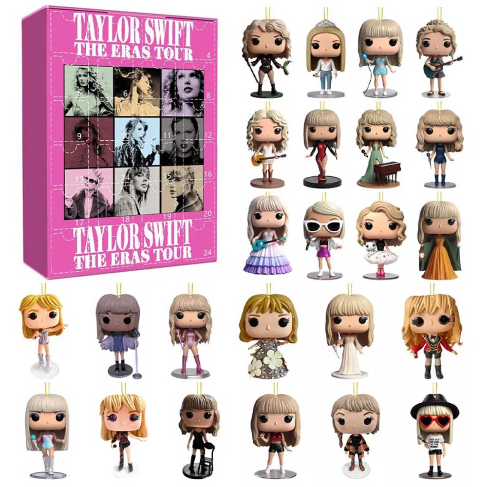 Christmas 24 Days Countdown Advent Calendar Taylor Swift Flat Acrylic Pendant