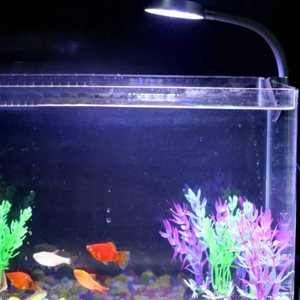 LED Aquarium Light 5w Fish Tank Plants Grow Light Clip-on Lamp For Fish Tank