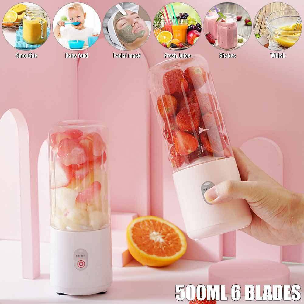 Portable Mini Electric Juice Maker 6Blade Blender Smoothie Juicer fruit Machine