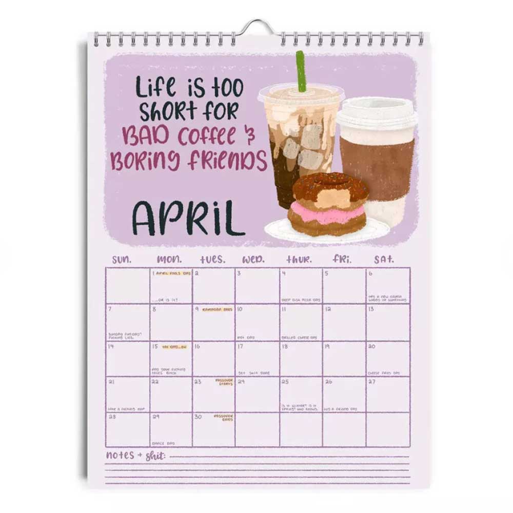 Here We Fu*king Go Again 2025 Calendar,Fucking Calendar 2025 Planner NEW