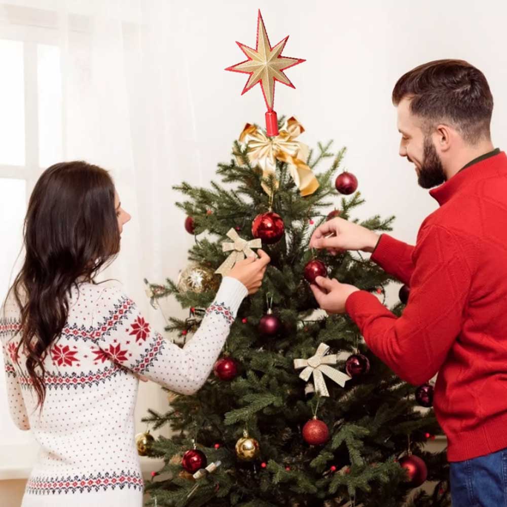 Christmas Tree Star Topper Home Christmas Tree Top Star Ornament Christmas Decor