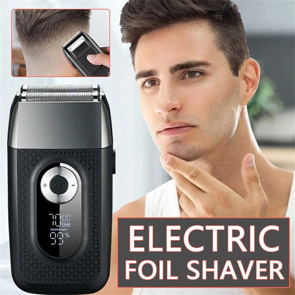 Electric Foil Shaver Reciprocating Cordless Razor Hair Clipper Beard Trimmer USB