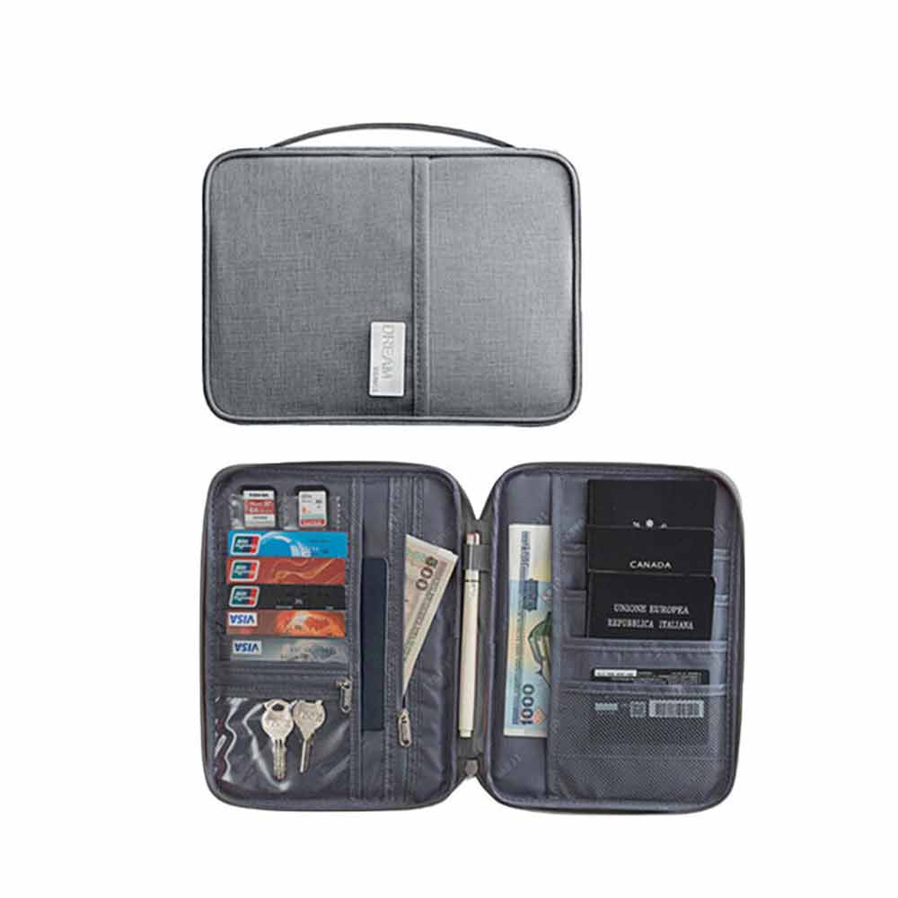 Passport Holder Travel Document Wallet Waterproof RFID Bag Family Case Organizer