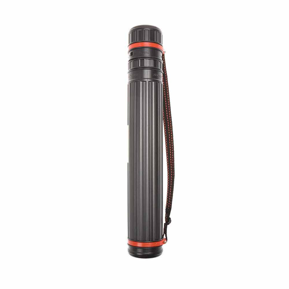 Extendable Telescopic Archery Arrow Back Shoulder Quiver Holder Tube w/ Strap