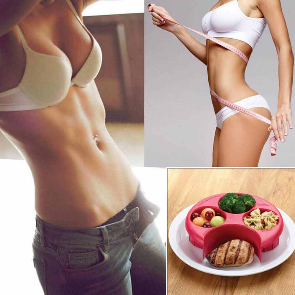 Meal Measure Plate New Control Plate Slimming Portion Perfect for Diet Weightloss