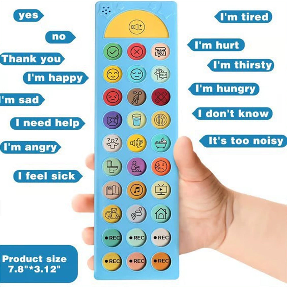 AAC Communication Device - Speech Therapy Tool for Autism, Stroke rehab, Non-Verbal Children & Adults