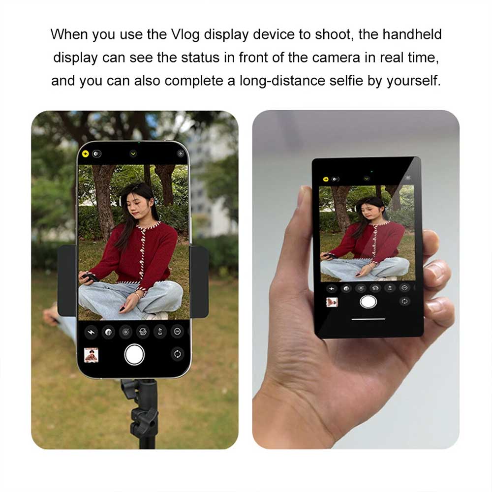 Wireless Magnetic Selfie Monitor Screen Phone Rear Camera Vlog Selfie Aid Device