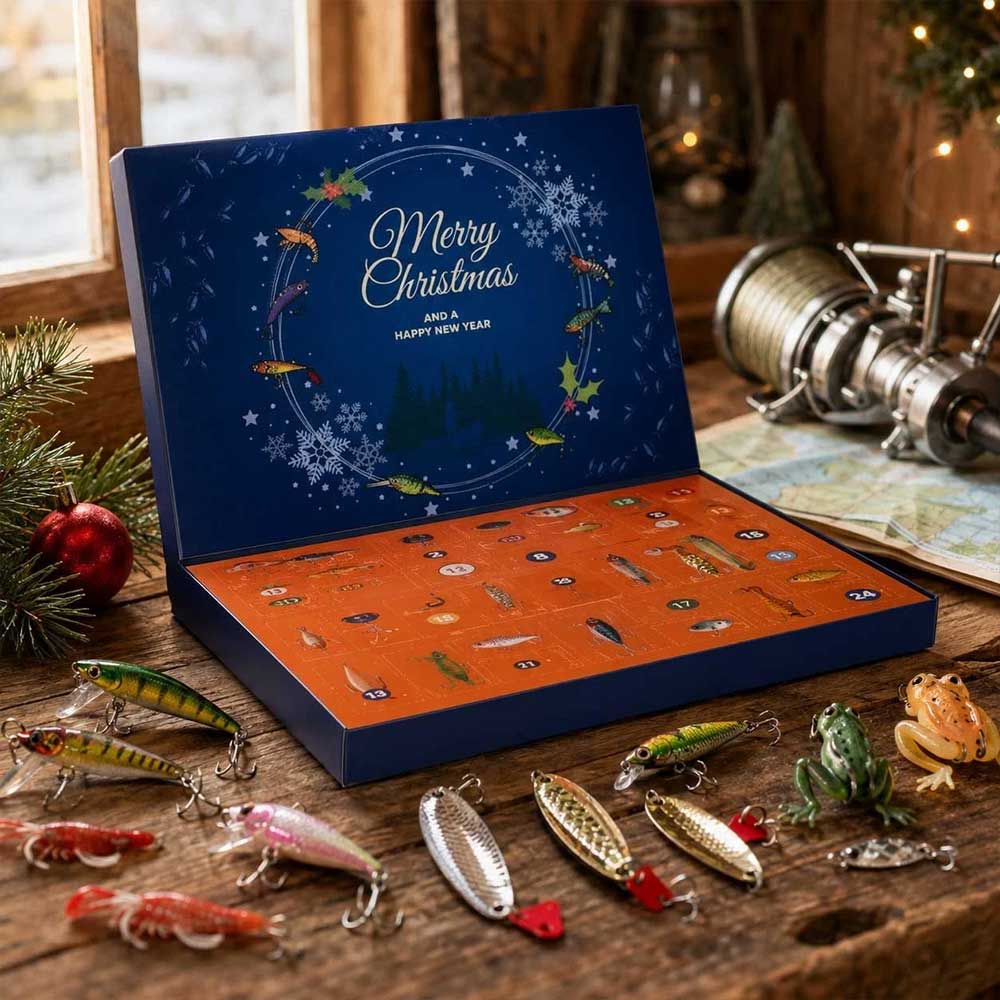 2026 Christmas Fishing Advent Calendar – 24 Days of Assorted Lures