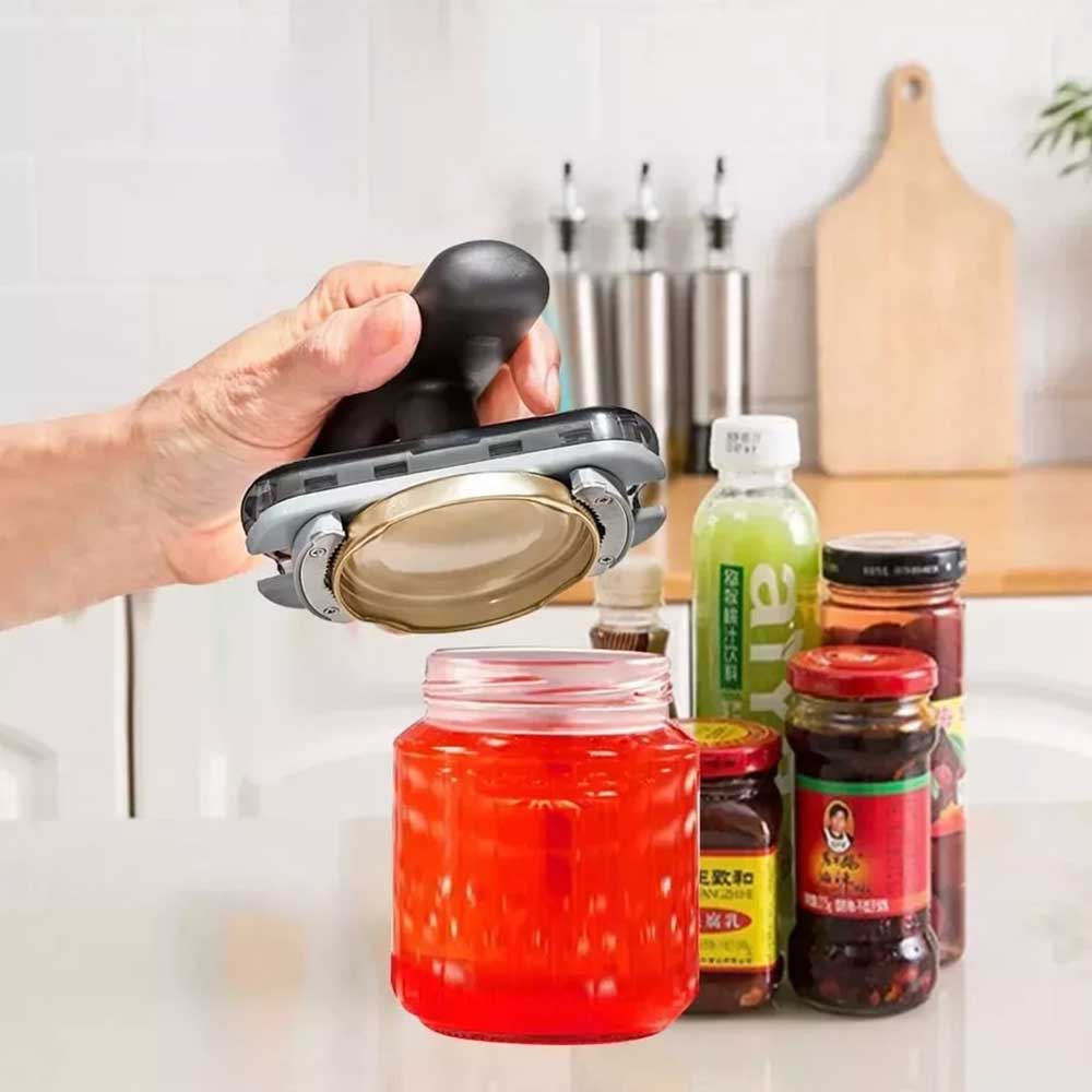 Easy-Grip Jar Opener for Seniors & Weak Hands - Effortless Lid Remover Tool for Tight Lids