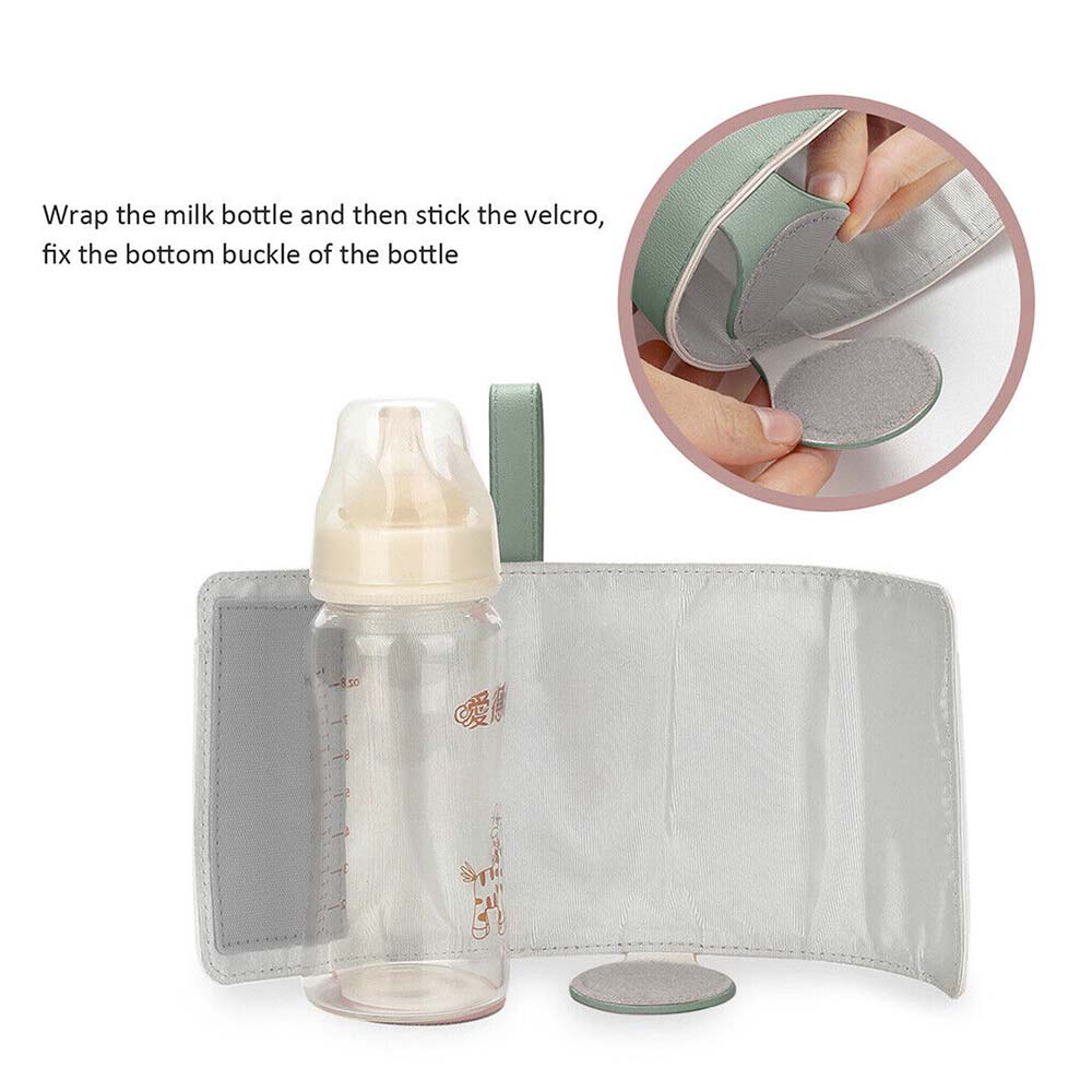 Adjustable Portable USB Baby Bottle Warmer Travel Heater Feeding Milk Pouch Bag