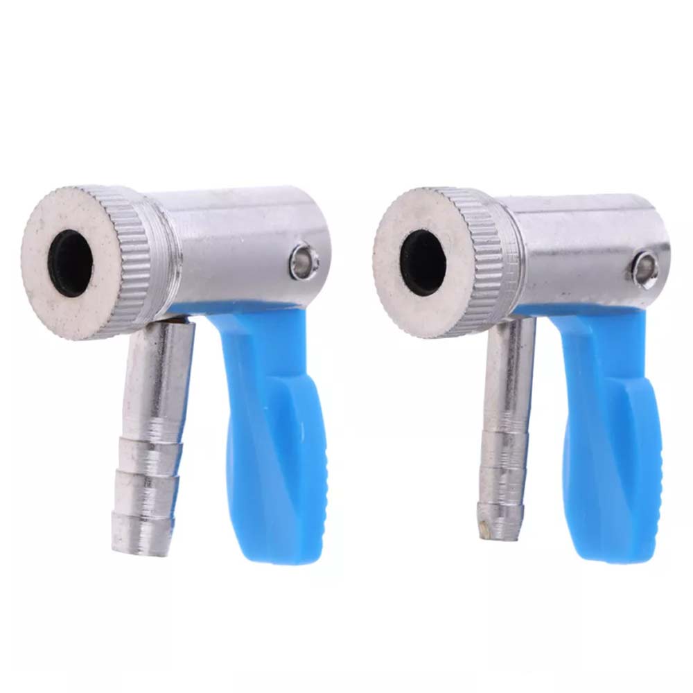 2X Inflator Valve Connector Air Pump Clip Schrader Valve Tyre Air Pump