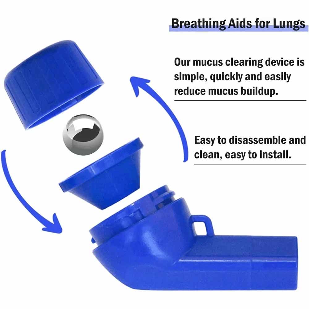 Lung Exerciser & Mucus Remover Naturally Clear Mucus with The Breathing Aid NEW