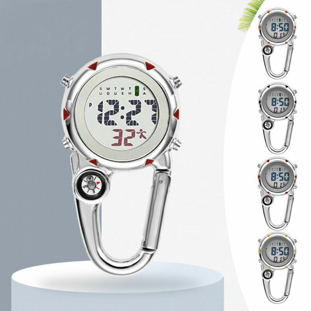 Clip-On Carabiner Fob Watch for Medical & Outdoor Professionals – Paramedic, Nurse, Chef, Hiker