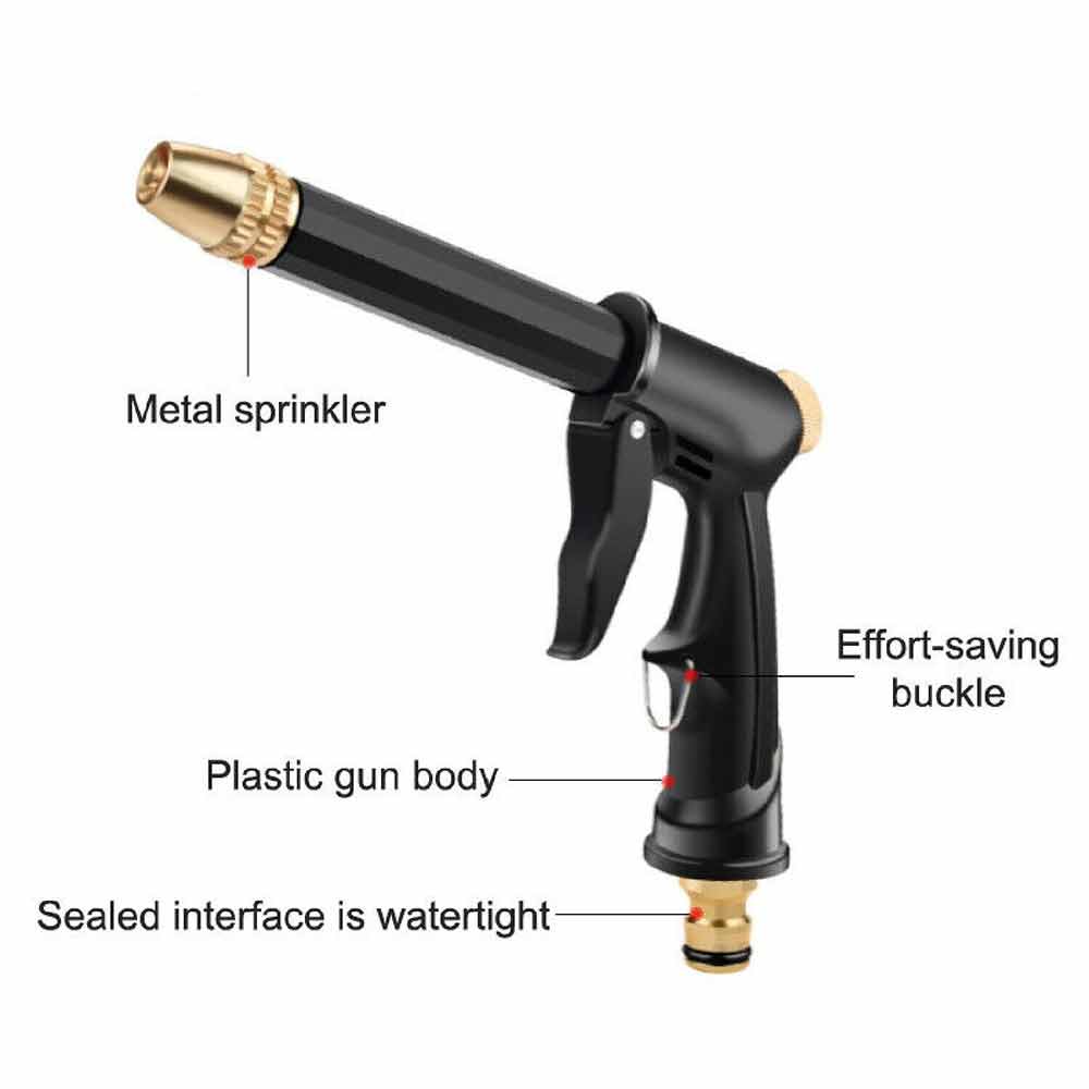 High Pressure Water Spray Gun Hose Nozzle Only Garden Pipe Lawn Car Wash