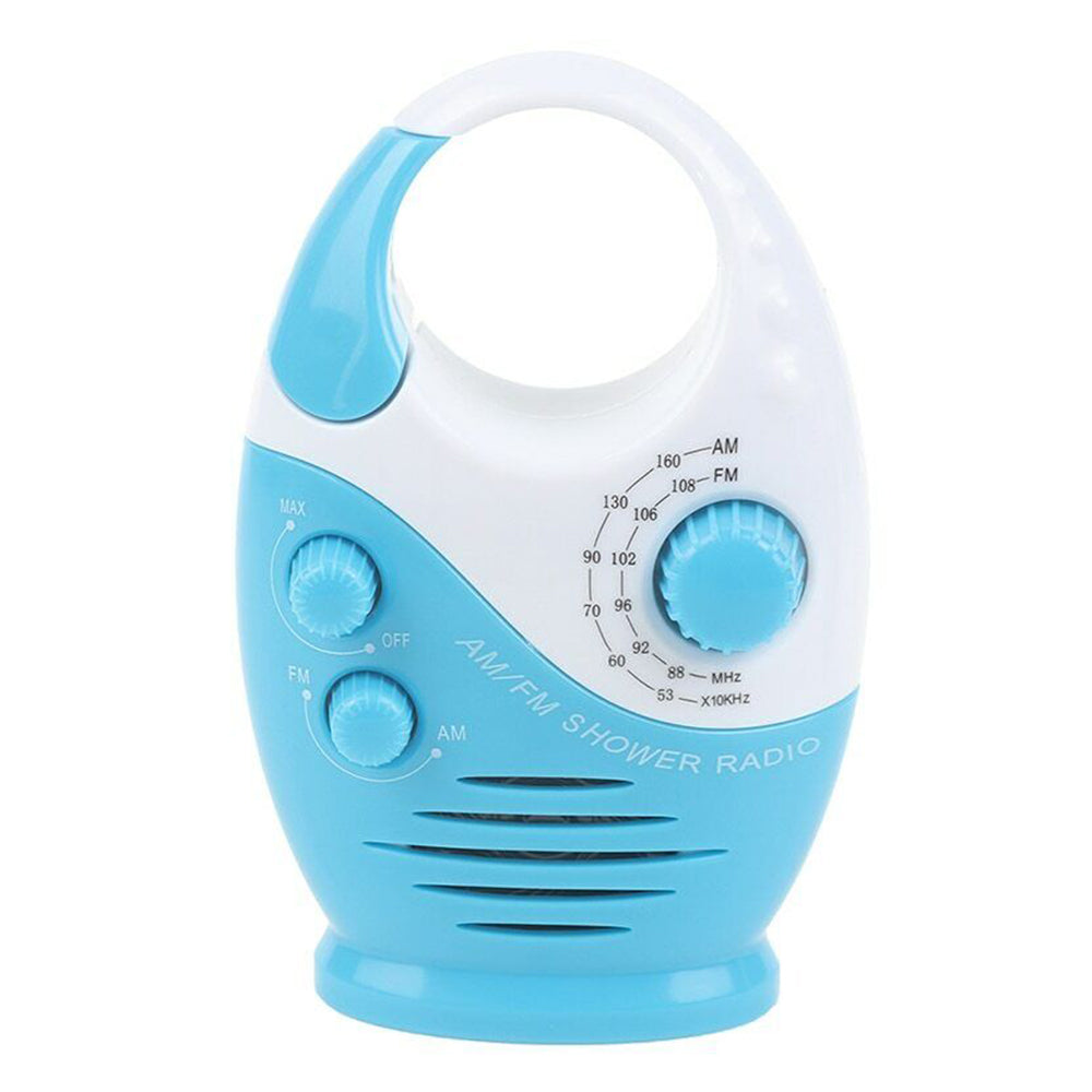 Waterproof Portable FM AM Radio Shower Music Hanging Radio Suit Bathroom Bath