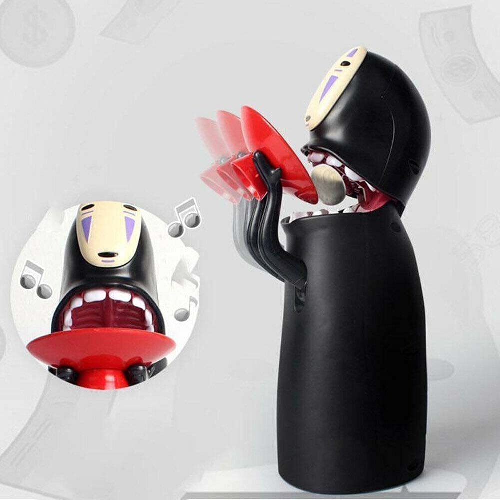 Coin Bank Spirited Away No-Face Man Kaonashi Music Piggy Bank Figure Gift Anime