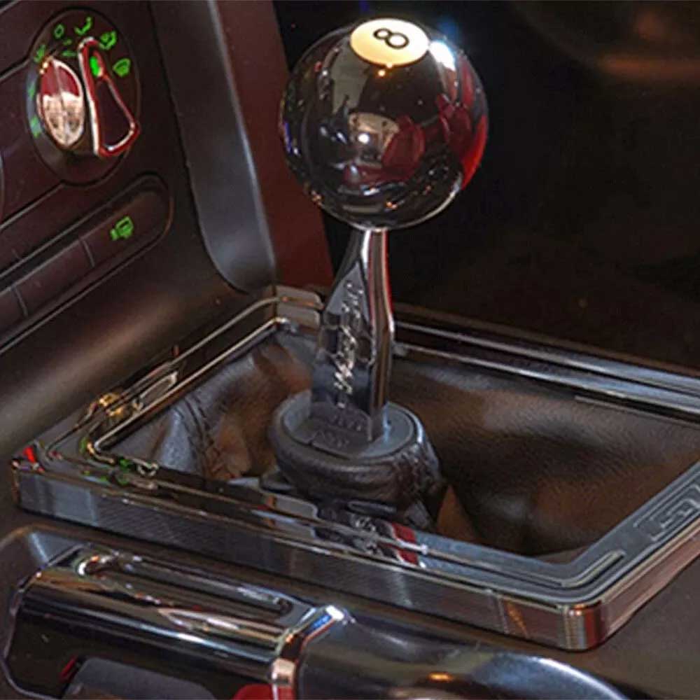 Car Manual 8 pool Ball Gear Knob Shift Stick Universal With Brass Inserts