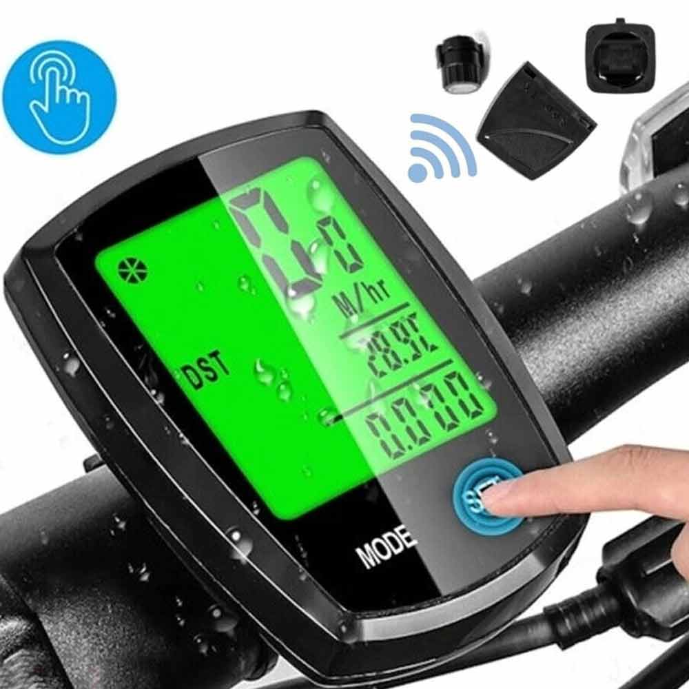 LCD Cycle Speedometer Wireless Cycling Bike Bicycle Computer Odometer Waterproof