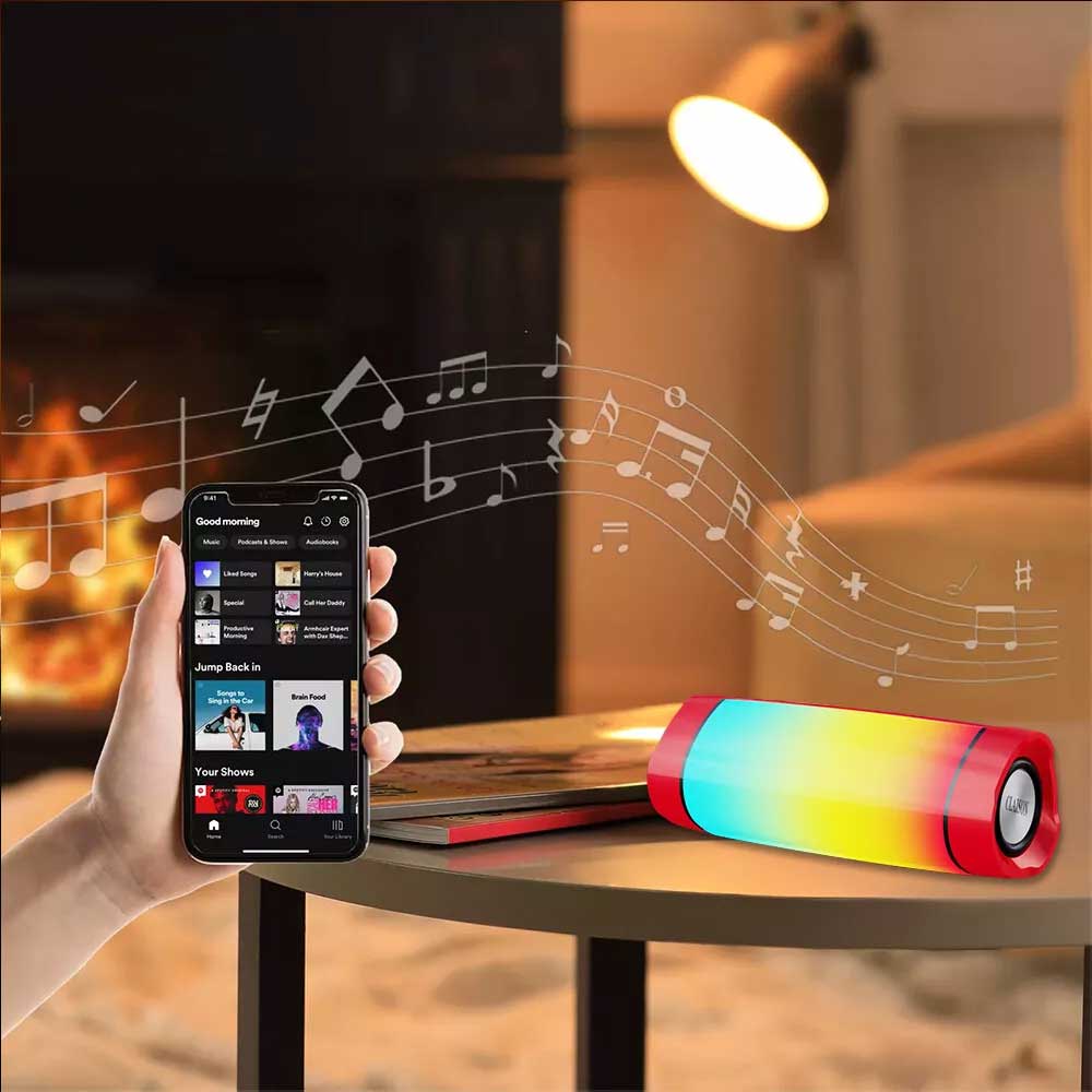 Laser Ambient Diffuser Speaker Atmosphere LED Ambient Gathering stereo Bluetooth AI