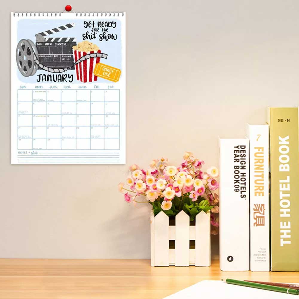Here We Fu*king Go Again 2025 Calendar,Fucking Calendar 2025 Planner NEW