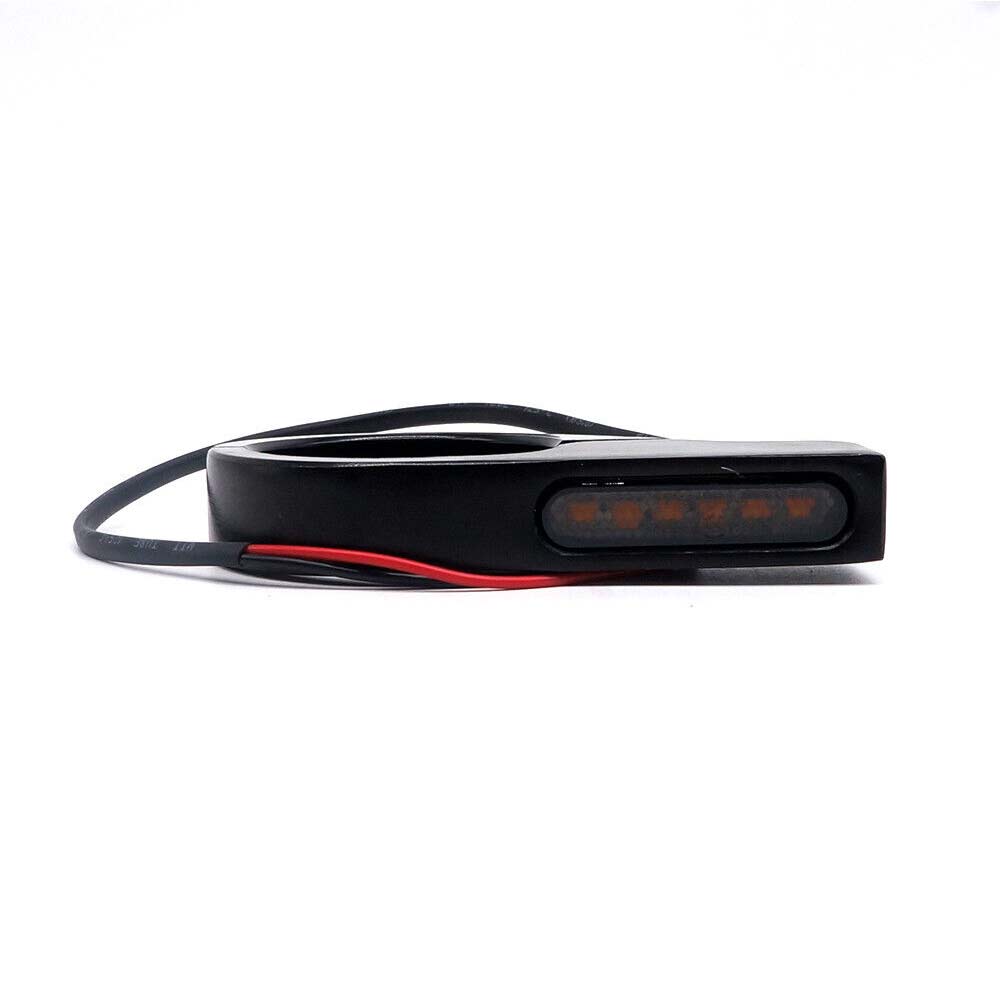 2X Motorcycle Bike 41mm Fork Tubes LED Turn Signal Indicators Light Amber