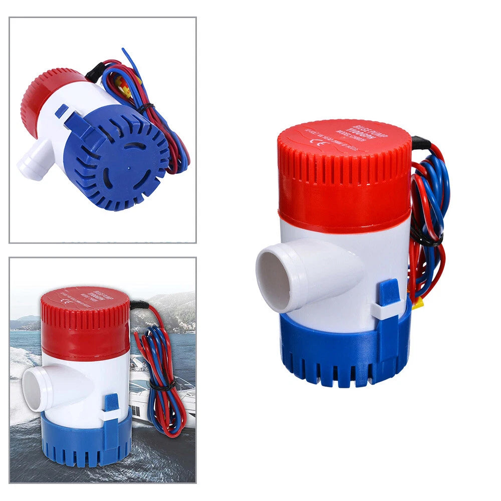 1100GPH 12V Electric Marine Bilge Pump Submersible Water Pump for Yacht Boat