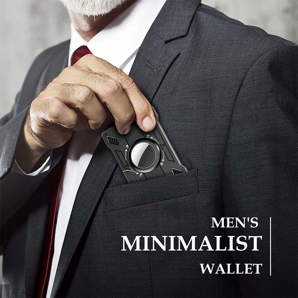 Card Holder Aluminum RFID Blocking Men Credit ID Wallet Slim Money Purse Clip
