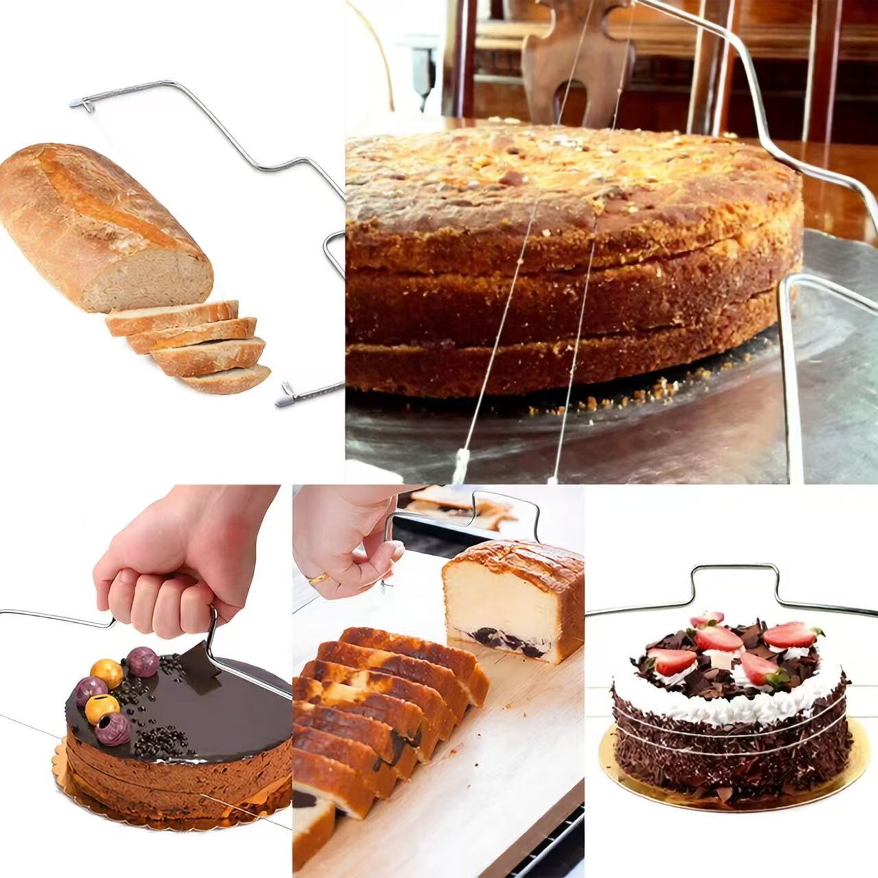 304 Stainless Steel Adjustable Slicer for Bread, Toast and Cakes